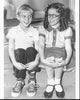 Black and white photo print of Jay North and Jeannie Russell in Dennis the Menace.
