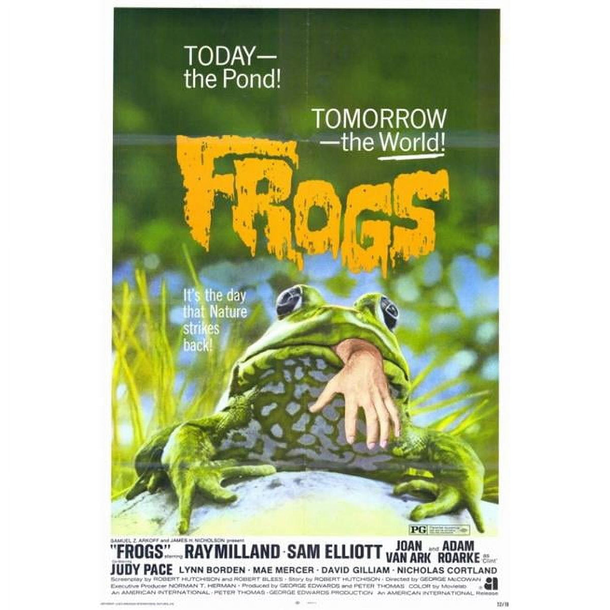 Frogs Movie Poster Print 27x40 - Classic film art