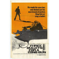 Three Bullets for a Long Gun movie poster 11x17 print.