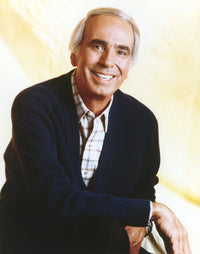 Tom Snyder smiling portrait photo print in multiple sizes.