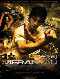 Merantau Movie Poster 11x17 Print featuring dynamic action imagery.