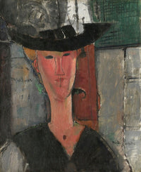 Madam Pompadour art print by Amedeo Modigliani, 1915, featuring elegant design.