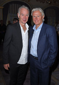 John McEnroe and Bjorn Borg at Laver Cup Tennis Event Photo Print