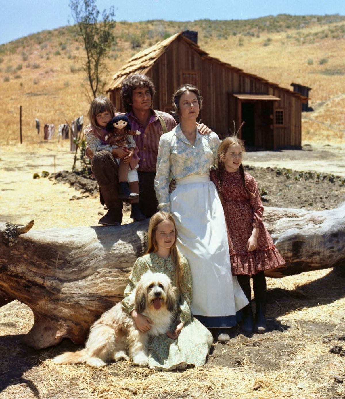Little House On The Prairie cast photo print featuring iconic characters from the classic TV show.