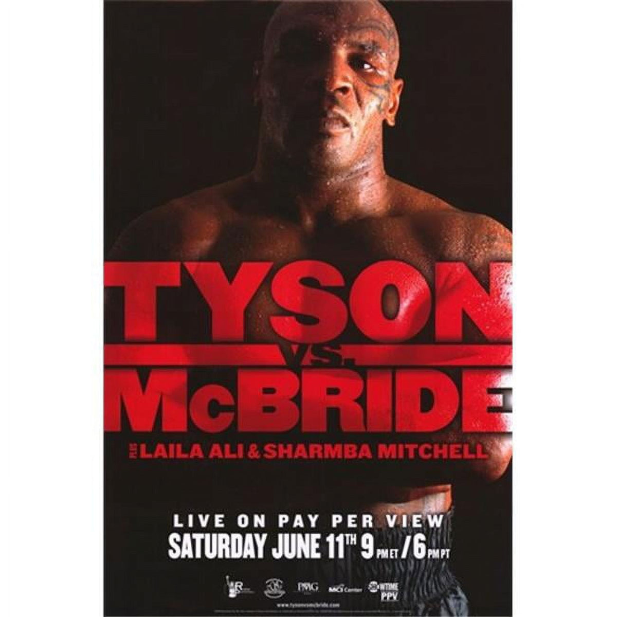 Mike Tyson vs Kevin McBride boxing poster 11x17