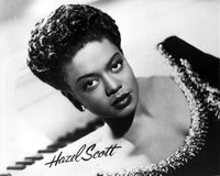 Hazel Scott wearing a beaded dress photo print.
