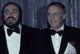 Photo print of Frank Sinatra and Luciano Pavarotti at an event