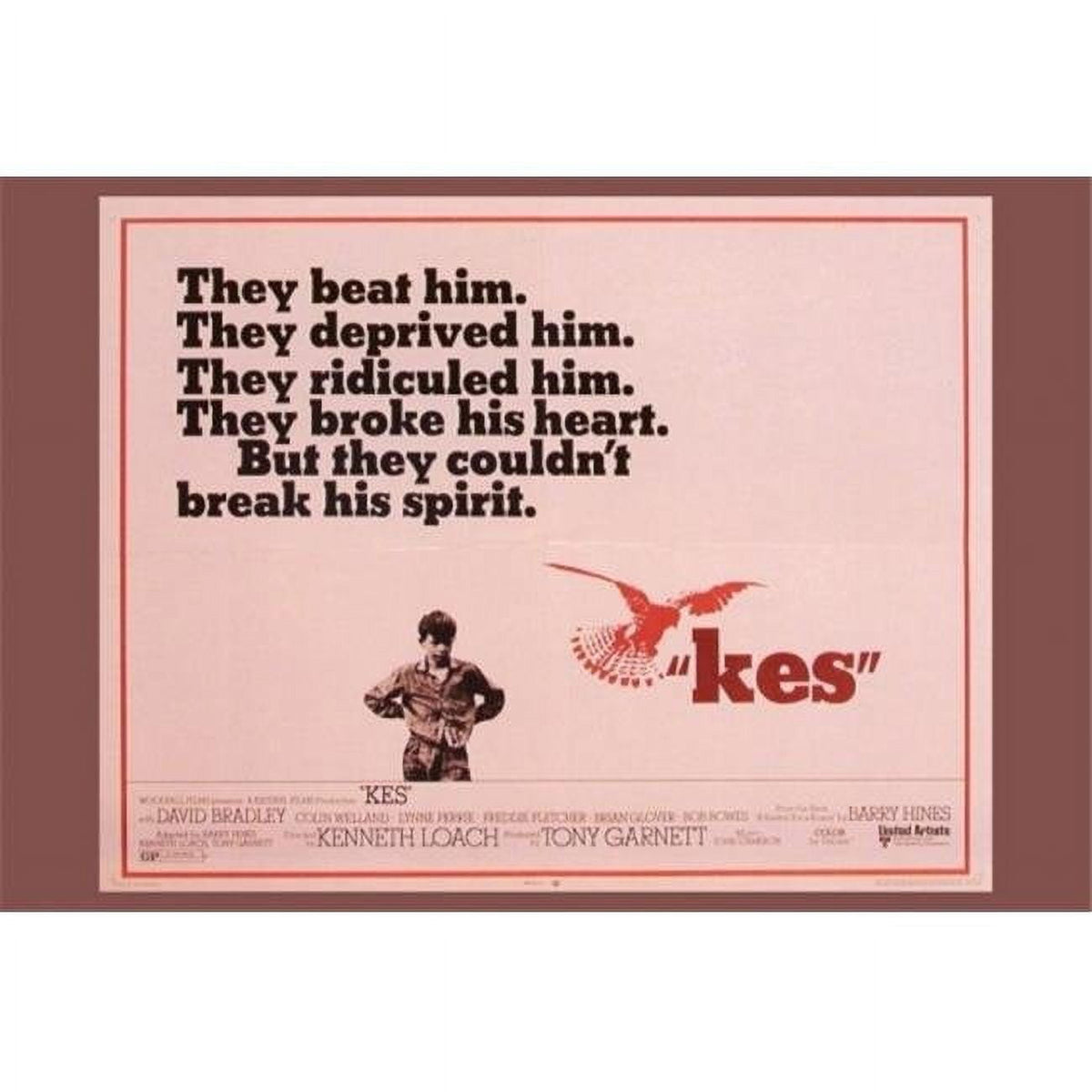 Kes Movie Poster Print in 27x40 size showcasing cinematic artwork.