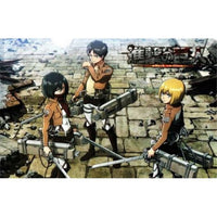 Attack on Titan movie poster 11x17 print featuring intense action.