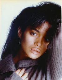 Close-up portrait photo print of Lisa Bonet, showcasing her beauty and elegance.