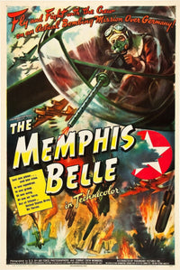 Memphis Belle WWII Movie Poster featuring B-17 Fighter Plane