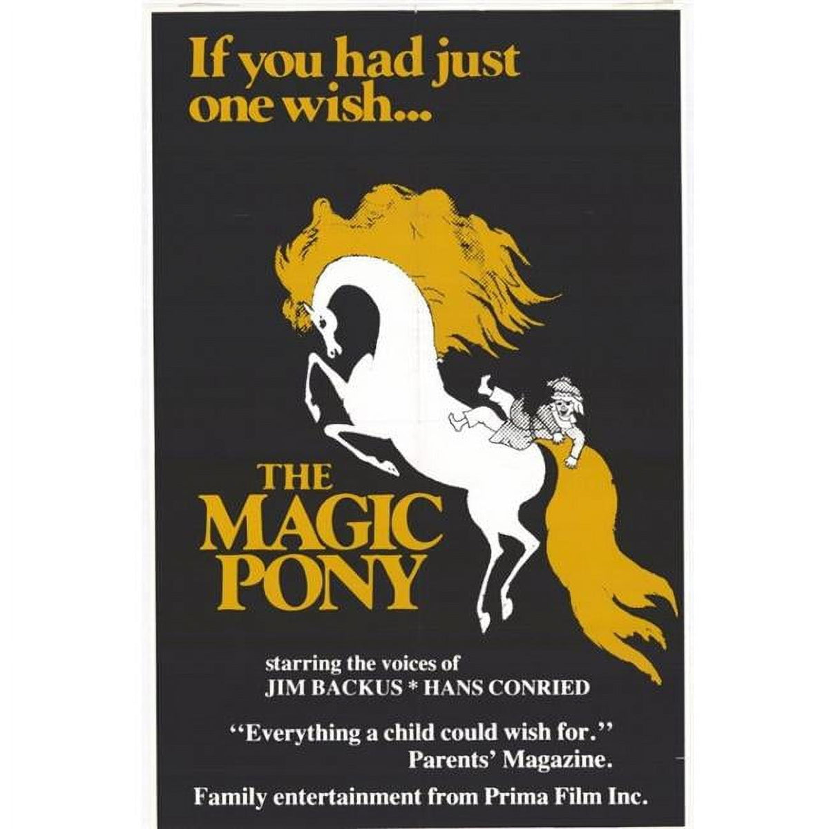 'The Magic Pony' movie poster print in vibrant colors, 27x40 size.