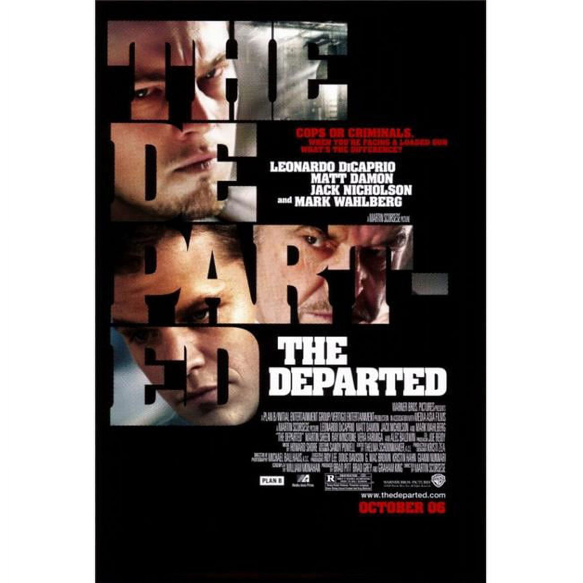 The Departed movie poster print 27x40 inches featuring iconic film imagery.