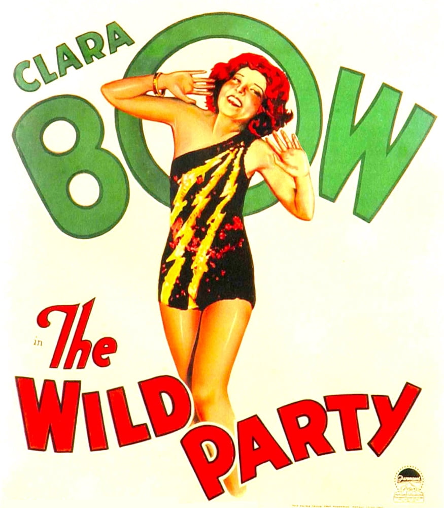 Clara Bow The Wild Party movie poster print (11x17) vintage art