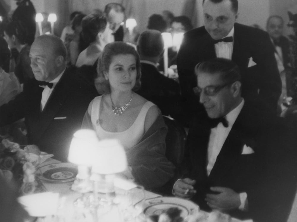 Grace Kelly and Aristotle Onassis iconic photo print