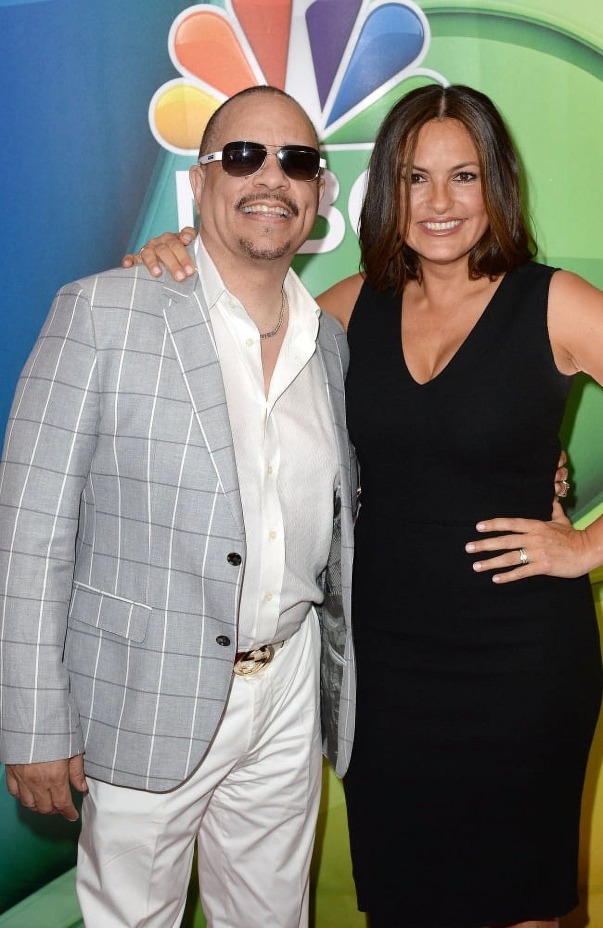 Ice-T and Mariska Hargitay at NBC Network Upfronts Photo Print