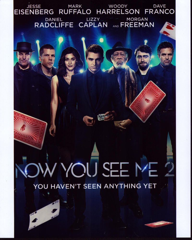 Now You See Me 2 Group with Cars Movie Poster Photo Print
