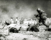German soldiers in the Battle of Stalingrad photo print