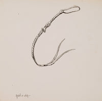 Quirt or Whip fine art print by Frederic Remington depicting cowboy culture