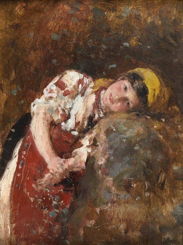 Daydreams art print by Nicolae Grigorescu, available in multiple sizes.