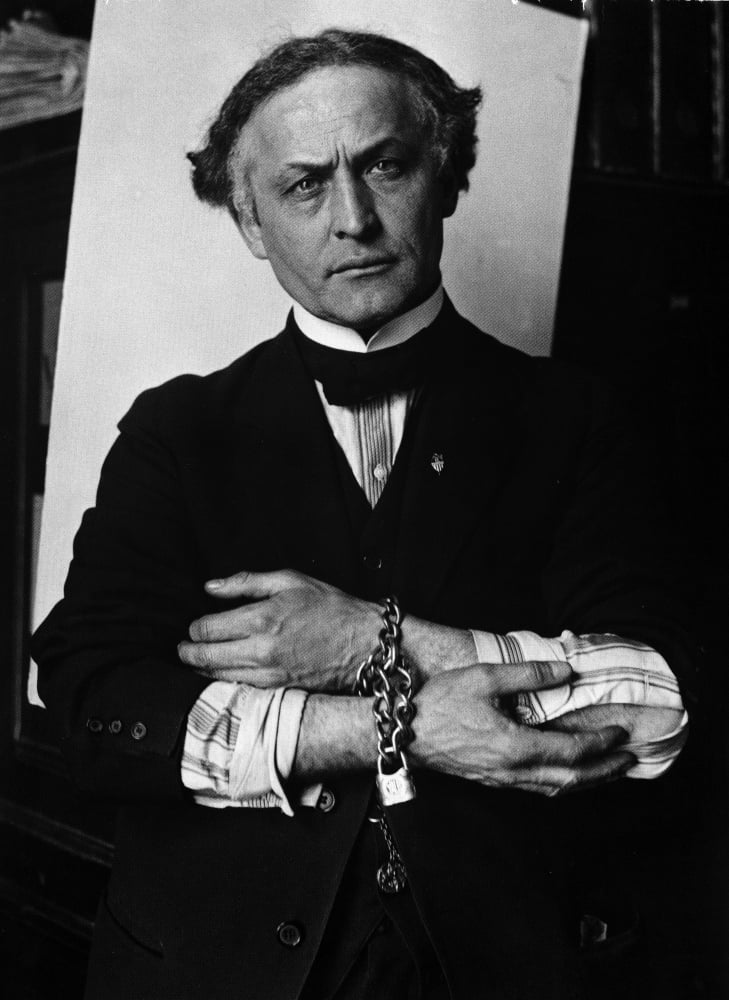 Harry Houdini Enigmatic Photo Print - Captivating image of the famous magician.