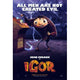 Igor Movie Poster 11x17 print featuring whimsical animated art.