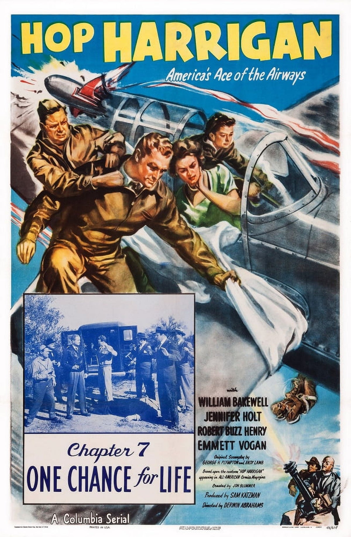 Hop Harrigan Chapter 7 One Chance For Life Movie Poster Print