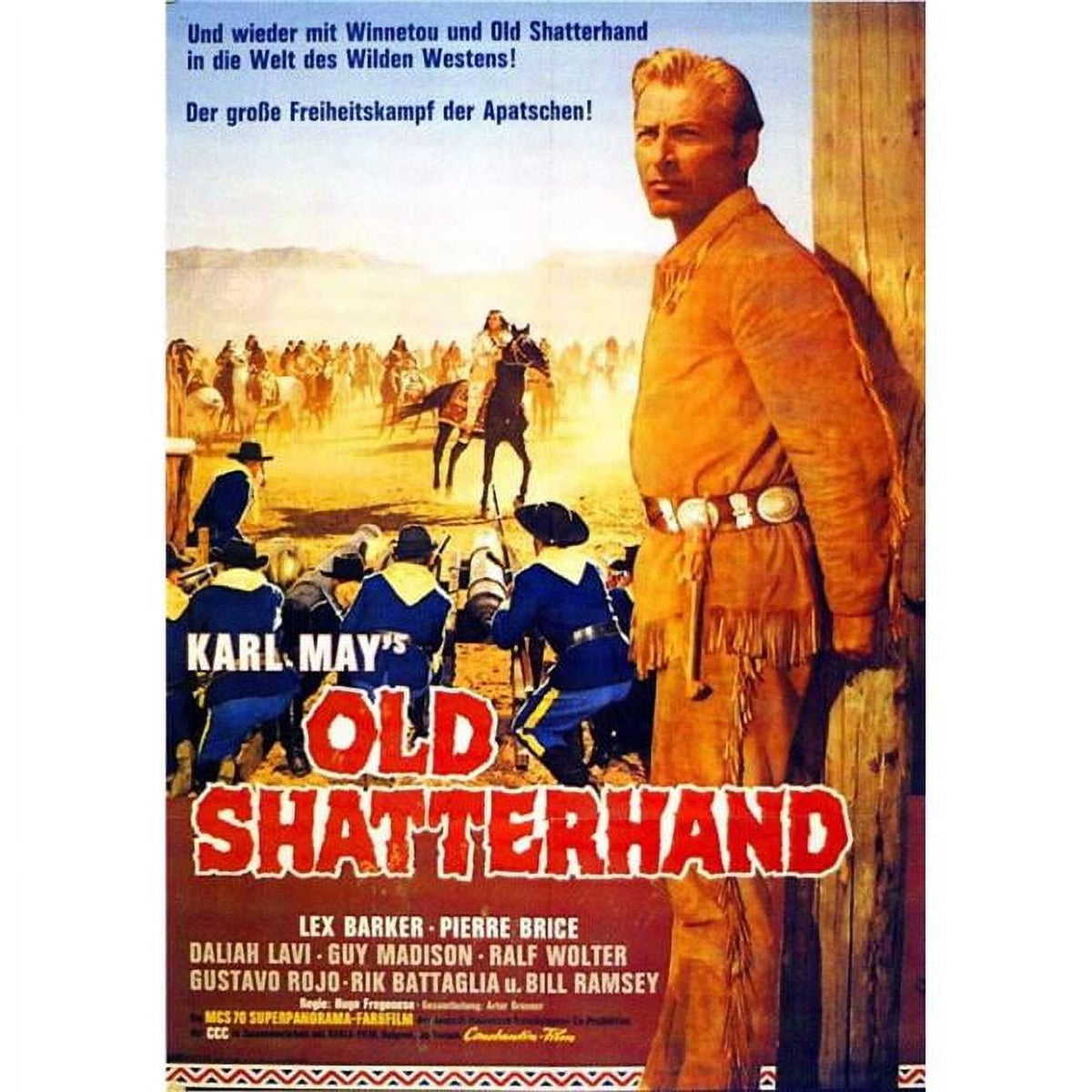 Old Shatterhand Movie Poster 11x17 print for cinema lovers.
