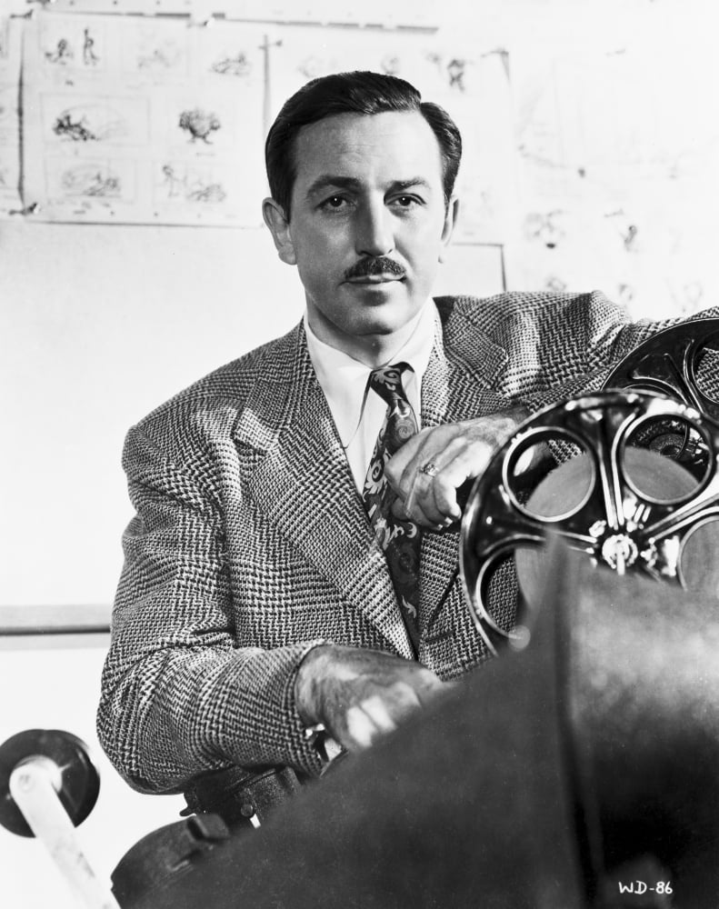 Walt Disney portrait photo print available in multiple sizes.