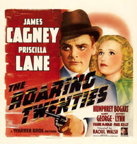 The Roaring Twenties movie masterprint poster featuring James Cagney and Priscilla Lane.