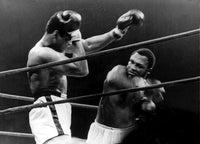 Muhammad Ali fighting Joe Frazier iconic photo print
