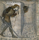 Theseus and the Minotaur in the Labyrinth Art Print by Edward Burne-Jones