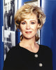 Close-up portrait photo print of Joanna Kerns in black tunic.