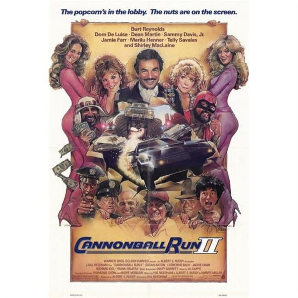 Cannonball Run 2 Movie Poster in 11x17 size.