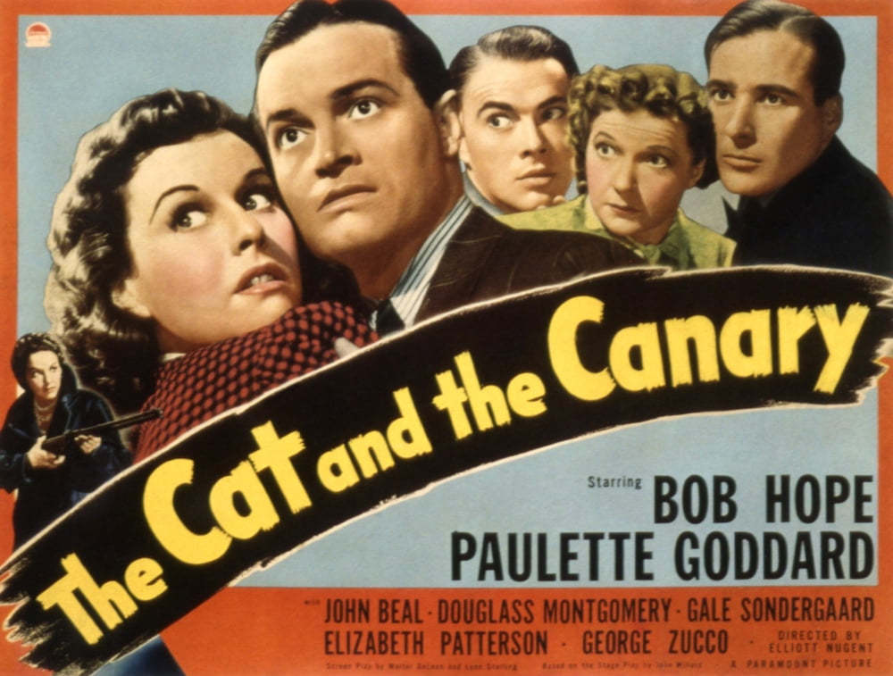 The Cat and the Canary 1939 Movie Masterprint Poster featuring classic film stars.