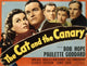 The Cat and the Canary 1939 Movie Masterprint Poster featuring classic film stars.