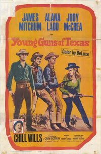 Young Guns of Texas movie poster print in 11x17 size.