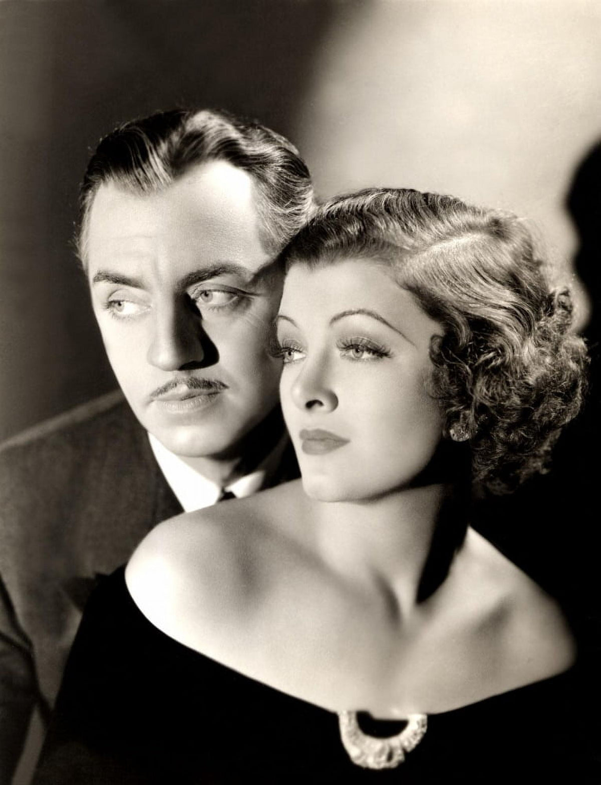 Evelyn Prentice photo print featuring William Powell and Myrna Loy from the 1934 movie.