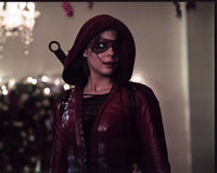 Willa Holland as Speedy on set of Arrow photo print