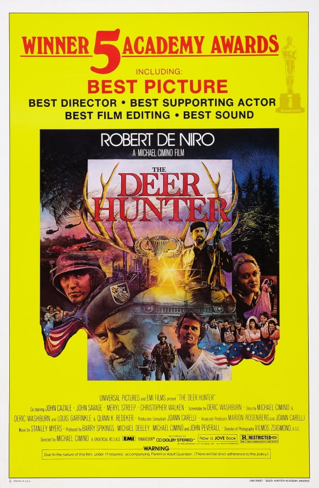 The Deer Hunter movie poster art print (11x17) showcasing a classic film moment.