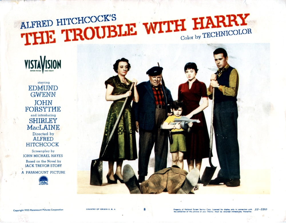 The Trouble with Harry movie poster print, available in multiple sizes.