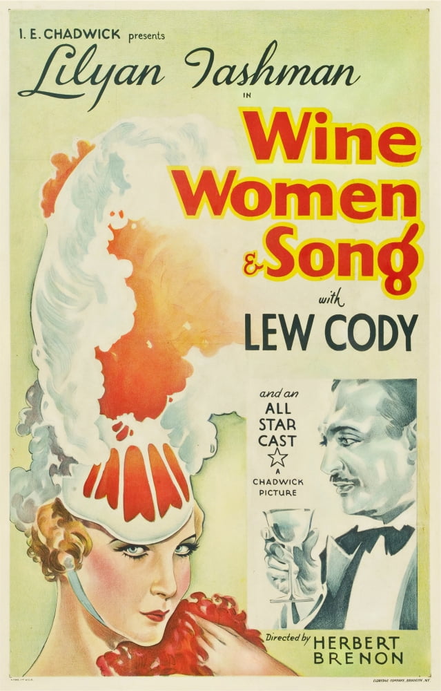 Wine, Women and Song Movie Masterprint Poster featuring Lilyan Tashman and Lew Cody.