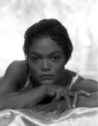 Eartha Kitt black and white photo portrait print.