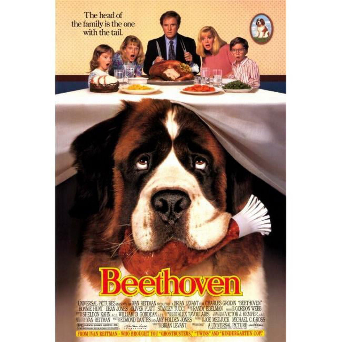 Beethoven Movie Poster Print featuring a lovable St. Bernard
