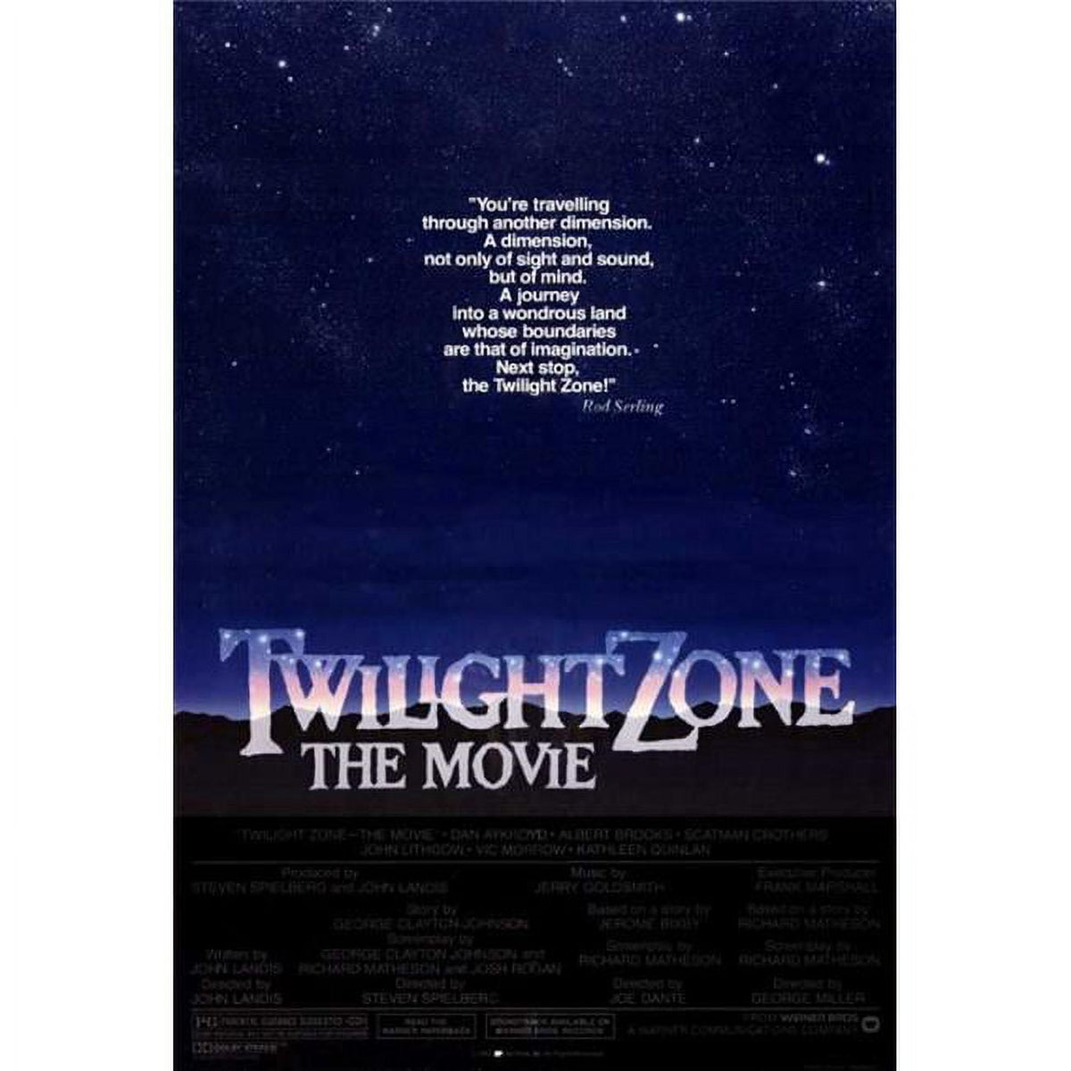 Twilight Zone: The Movie Poster Print 27x40 featuring iconic imagery.