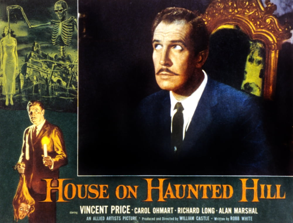 House on Haunted Hill movie poster featuring Vincent Price from 1959.