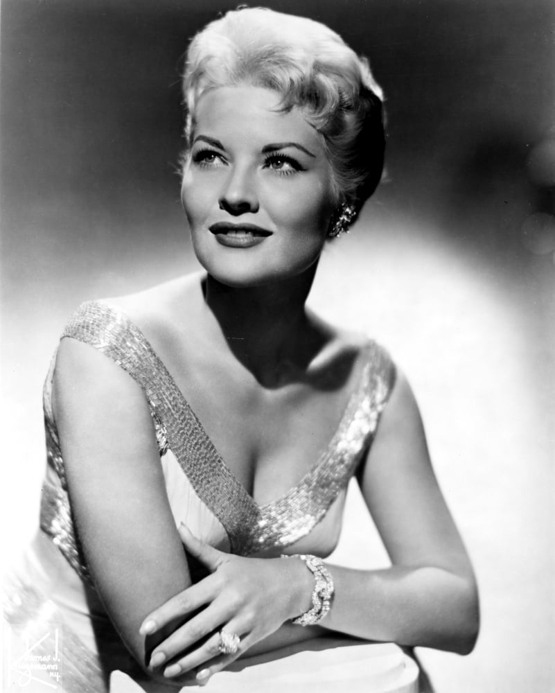Patti Page leaning pose photo print, elegant vintage art.