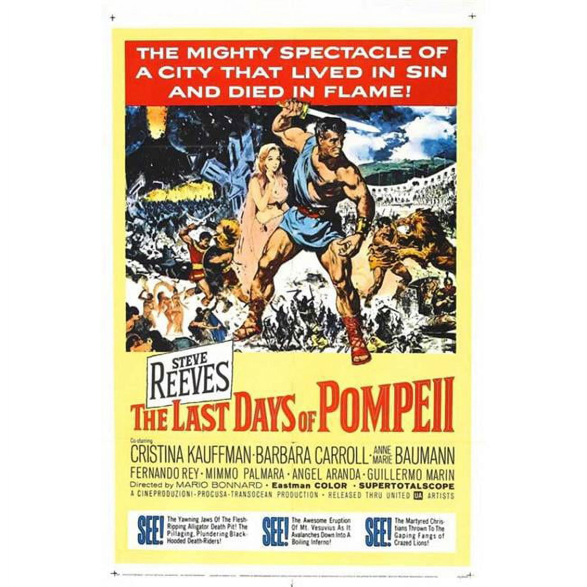 The Last Days of Pompeii Movie Poster Print 27x40