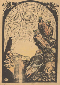 De Condors poster print by Huib Luns showcasing majestic birds in flight.