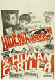 The Human Gorilla Movie Poster - 11x17 Size